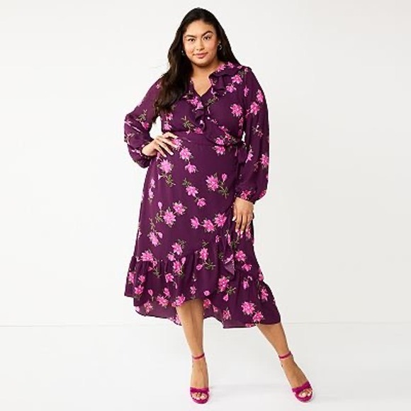 Draper James RSVP Floral Wrap Dress - Picture 1 of 5